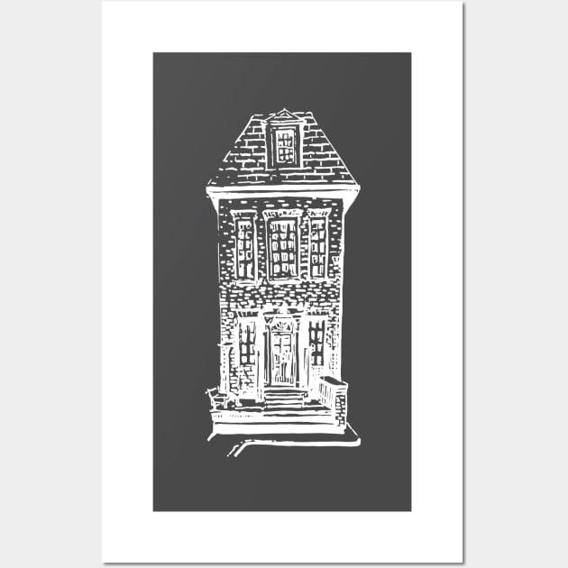 A unique gift for any holiday. Old house. Wall Art by ElizabethArt